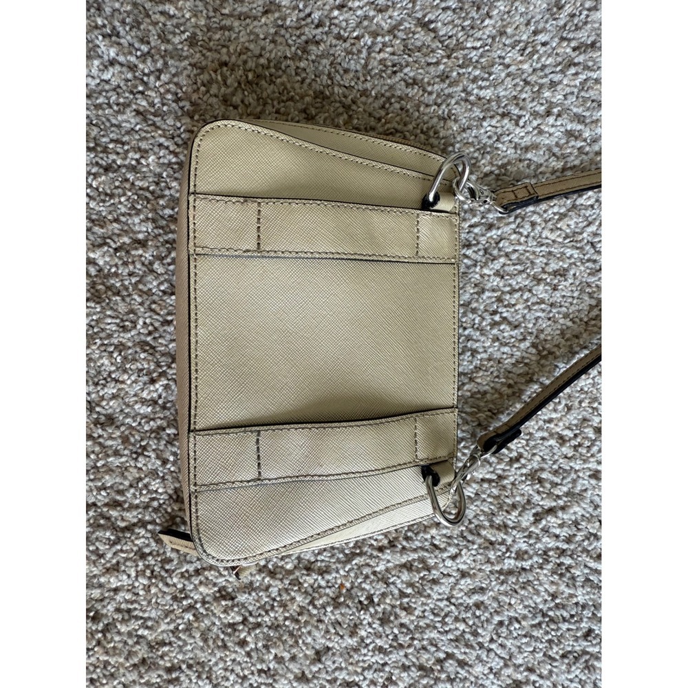 Tignanello gold Crossbody Bag Genuine Leather Wallet Organizer Small Purse - Picture 5 of 9